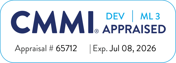 Certification logo for CMMI-DEV Maturity Level 3