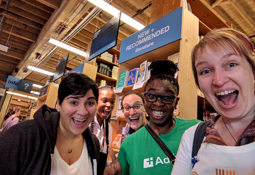 Group visits Powells books